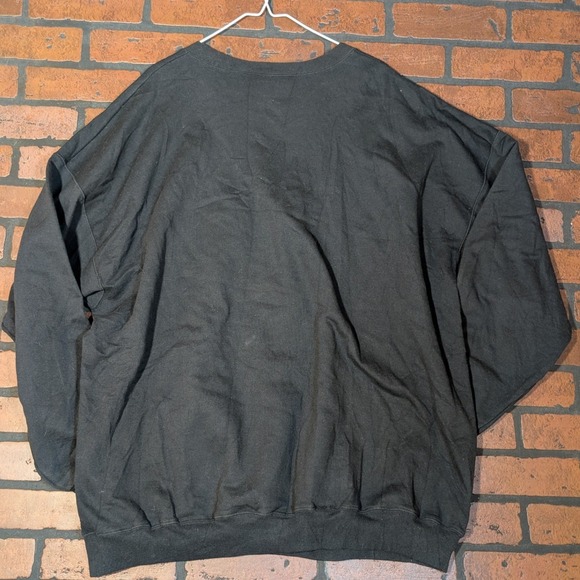 Hanes Black Y2K Oversized Backyard Birds Graphic Crewneck Sweatshirt M-XXL - Picture 5 of 9